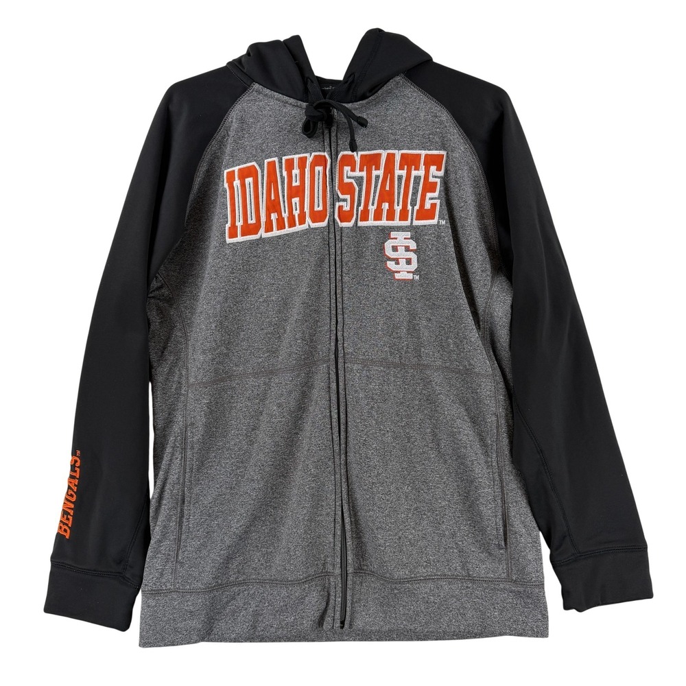 Idaho State‎ Bengals Jacket Mens Medium Gray NCAA Football Champion Full Zip